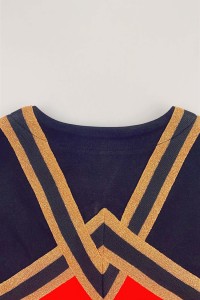Design Fashion Ladies Cheerleading Costumes Custom Foil Stamping Fashion V Neck Cheerleading Competition Costumes Cheerleading Supplier CH215 detail view-2